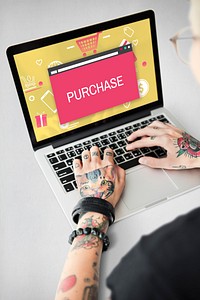 Online Purchase Payment Commerce Concept
