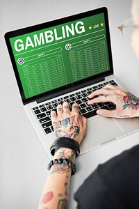 Gambling Football Game Bet Concept