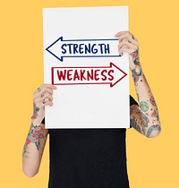 Arrow Opposite Choice Strength Weakness Icon