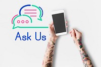 Ask Us Internet Assistance Concept