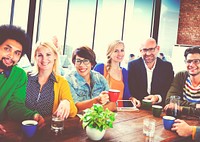 Group of People Cheerful Team Study Group Diversity Concept