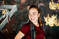 Young woman traveling through Thailand