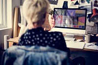 Fashion Designer Mirror Reflection Concept