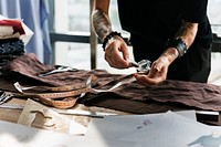 Fashion Designer Cutting Tailor Made Concept
