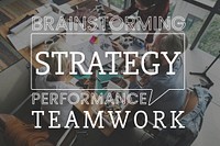 Business teamwork strategy successful word