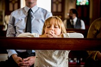 LIttle GIrl Praying Church Believe Faith Religious