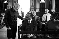 Group of religious people in a church