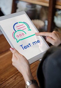 Text Me Communication Connection Concept