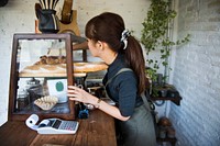 Women working in her shop