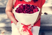 Valentine Rose Bouquet Romantic Happy