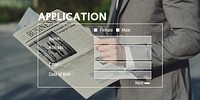 Businessman Application Information Banner Website
