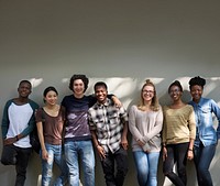 Group of students hanging out together