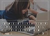 Keyboard Type Message Website Layout Design Space Graphic