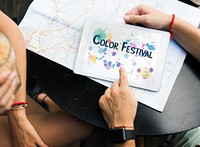 Color Festival Blooming Creative Design Burst