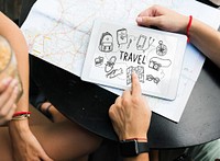 Travel Navigation Tech Trip Word