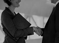 Business People Shake Hand Collaboration Deal