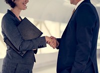 Business People Shake Hand Collaboration Deal