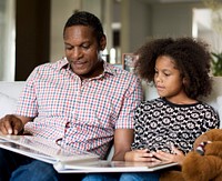 African Descent Family House Home Resting Living