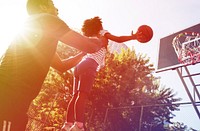 Photo Gradient Style with Basketball Sport Exercise Activity Leisure