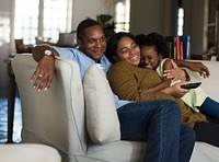African Descent Family House Home Resting Living