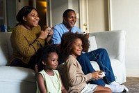 African Descent Family House Home Resting Living