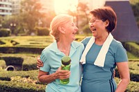 Senior Adult Friendship Exercise Fitness Strength