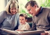 Family GrandParents Grandson Retirement Togetherness