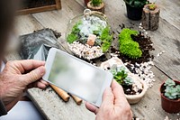 Gardening Background Technology Digital Device