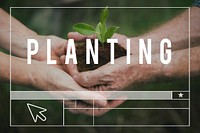 Planting Trees Nature Environment Save World Ecology Word Graphic
