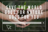 Planting Trees Nature Environment Save World Ecology Word Graphic