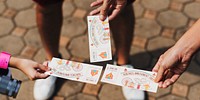 Amusement park tickets for a family