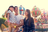 Family Holiday Vacation Amusement Park Togetherness