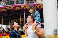 Family Holiday Vacation Amusement Park Togetherness