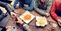 People Drinks Beer Chips Hang Out Together