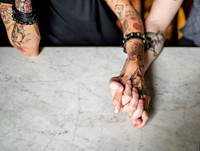 Tattoo Hands Hold Together Friendship