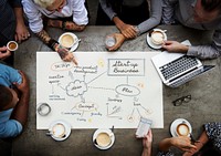 Group of people planning for a startup business