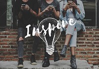 Inspiration Light Bulb Ideas Icon Vector