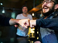 Fist Bump Friends Deal Partner Touch Pair Hands