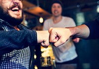 Fist Bump Friends Deal Partner Touch Pair Hands