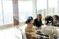 A Group of Business Women in a Meeting 