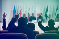 Diversity International People Raise Hands Agreement Collaboration