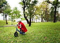 Boy Riding Learning Lifestyle Exercise