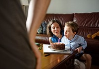 Boy Birthday Celebration Happiness Cake at Home