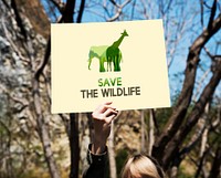 Save Wildlife  Animals Protect Support Graphic