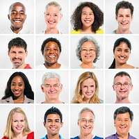 Collection Of Happy Multi-Ethnic People