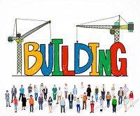 Building Business Strategy Stability Success Concept