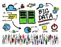 Diversity People Big Data Community Share Concept