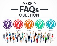 Frequently Asked Questions FAQ Problems Concept