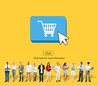 Online Shopping Business Click Commercial Concept