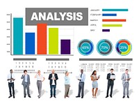 Analysis analyzing information bar graph data concept